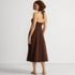 Women's Cotton Modal Halter Midi Dress, Back