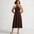 Women's Cotton Modal Halter Midi Dress, Front