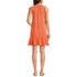 Women's Sleeveless Cotton Jersey Notch Neck Flounce Dress, Back