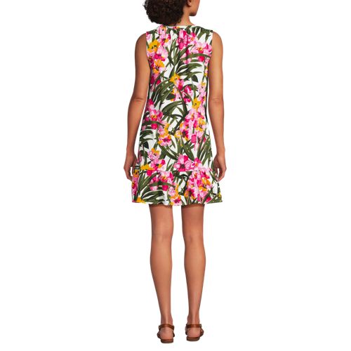 Ivory/Pink Palm Floral