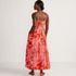 Women's Petite Cotton Voile Vneck Tie Strap Maxi Dress, Back