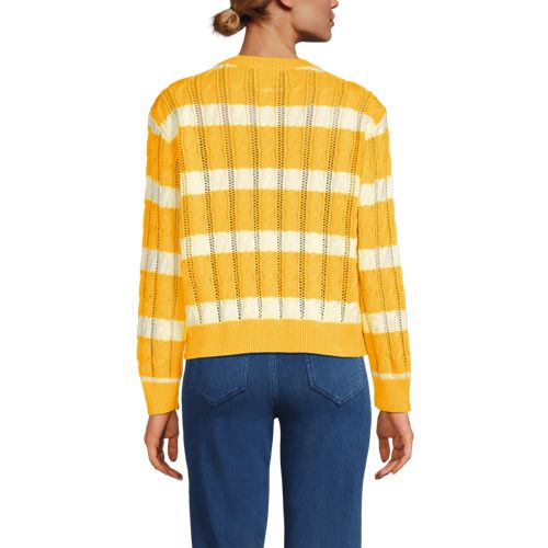 Women's Drifter Cable Pointelle Stitch Sweater - image 3