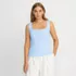 Women's Ribbed Square Neck Tank Sweater - Set Top, alternative image