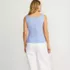 Women's Ribbed Square Neck Tank Sweater - Set Top, Back
