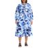 Women's Plus Size Cotton Blend Bracelet Sleeve Midi Shirt Dress, Front