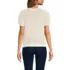 Women's Cotton Cable Puff Sleeve Crew Neck Sweater, Back