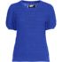 Women's Cotton Cable Puff Sleeve Crew Neck Sweater, Front