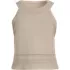 Women's Gassed Cotton Pointelle Halter Top Sweater Set Top, Front