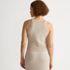 Women's Gassed Cotton Pointelle Halter Top Sweater Set Top, Back