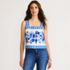 Women's Poplin Square Neck Tank Top, Front