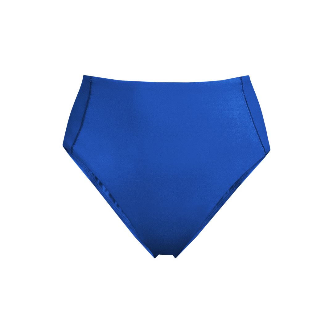 Women's Tugless QuickDry High Waisted High Leg Bikini Bottoms