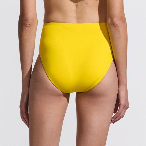  Lands' End Komfort-bikinihose Mit Hohem Beinausschnitt, High Waist, Damen, Größe:34 Regular, Gelb, By Lands' End 