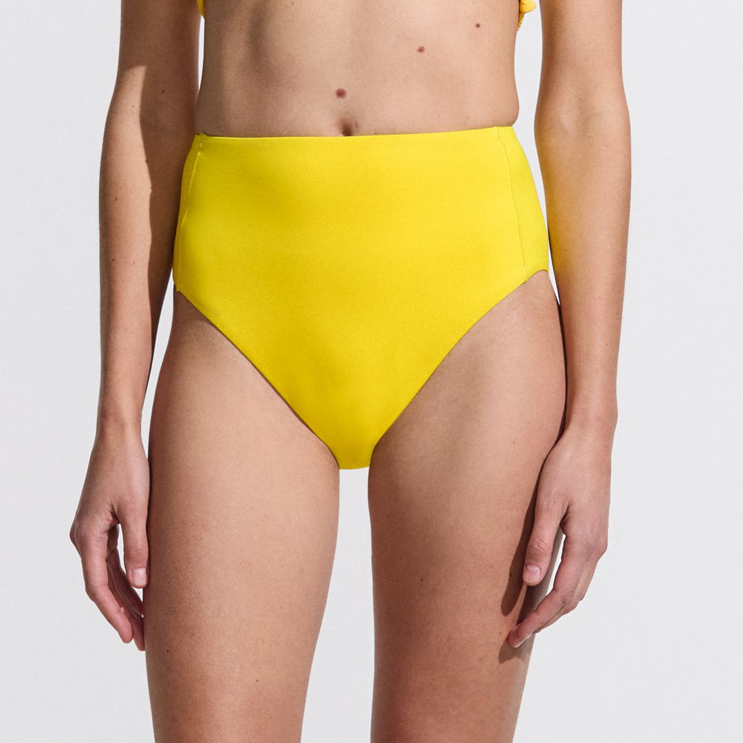 Women's Tugless QuickDry High Waisted High Leg Bikini Bottoms