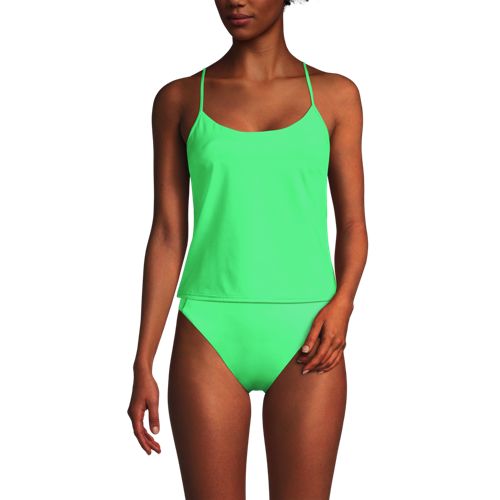 Women's Tugless QuickDry Adjustable Strappy Back Tankini Top - image 2