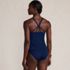 Women's Tugless QuickDry Adjustable Strappy Back Tankini Top, Back