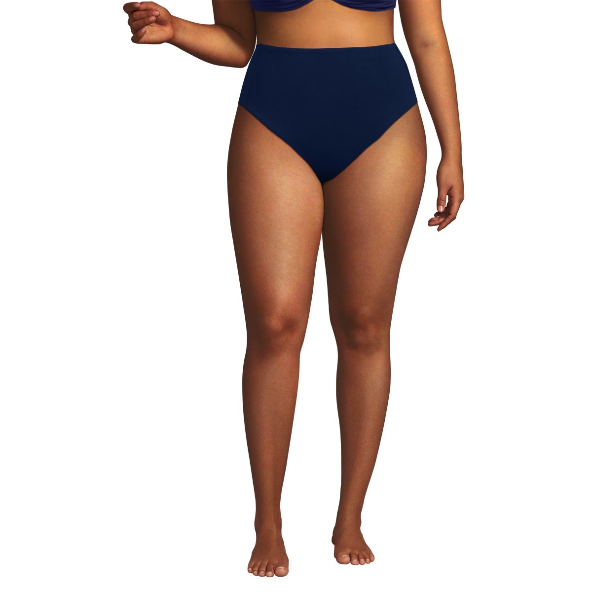 Women's Tugless QuickDry High Waisted High Leg Bikini Bottoms
