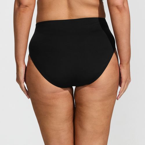  Lands' End Komfort-bikinihose Mit Hohem Beinausschnitt, High Waist, Damen, Größe:48 Plus, Schwarz, By Lands' End 