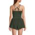 Women's Tugless Strappy X-Back Romper Swimsuit, Back
