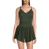 Women's Tugless Strappy X-Back Romper Swimsuit, Front