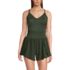 Women's Tugless Strappy X-Back Romper Swimsuit, Front