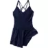 Women's Tugless Strappy X-Back Romper Swimsuit, alternative image
