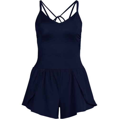 Women's Tugless Strappy X-Back Romper Swimsuit - image 2