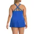 Women's Plus Size Tugless QuickDry Adjustable Strappy Back Tankini Top, Back