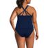 Women's Plus Size Tugless QuickDry Adjustable Strappy Back Tankini Top, Back