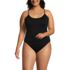Women's Plus Size Tugless QuickDry Adjustable Strappy Back Tankini Top, Front