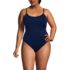 Women's Plus Size Tugless QuickDry Adjustable Strappy Back Tankini Top, Front