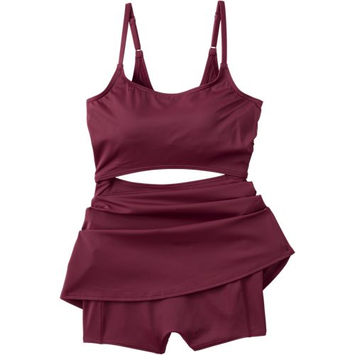 Women's Tugless Monokini Swim Dress Swimsuit, alternative image