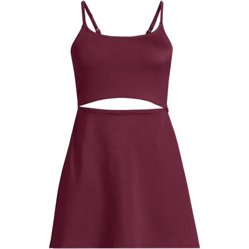 Women's Tugless Monokini Swim Dress Swimsuit, Front