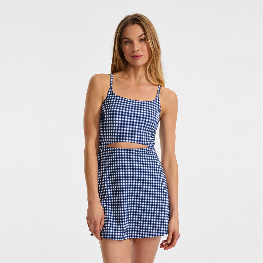 monokini swim dress Retro Halter Swim Dress