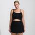 Plus Size Women's Tugless Monokini Swim Dress Swimsuit, Front