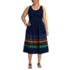 Women's Plus Size Sleeveless Poplin Smocked Midi Dress, Front
