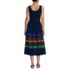 Women's Sleeveless Poplin Smocked Midi Dress, Back