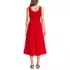 Women's Sleeveless Poplin Smocked Midi Dress, Back
