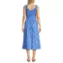 Women's Sleeveless Poplin Smocked Midi Dress, Back