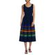 Women's Sleeveless Poplin Smocked Midi Dress