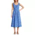 Women's Sleeveless Poplin Smocked Midi Dress, Front