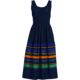 Women's Sleeveless Poplin Smocked Midi Dress