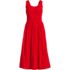 Women's Sleeveless Poplin Smocked Midi Dress, Front