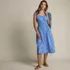 Women's Sleeveless Poplin Smocked Midi Dress, alternative image