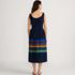 Women's Sleeveless Poplin Smocked Midi Dress, Back