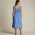 Women's Sleeveless Poplin Smocked Midi Dress, Back