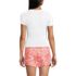 Women's Petite Cap Sleeve Fitted with Built in Bra UPF 50 Rash Guard, Back