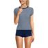 Women's Cap Sleeve Fitted with Built in Bra UPF 50 Rash Guard, Front