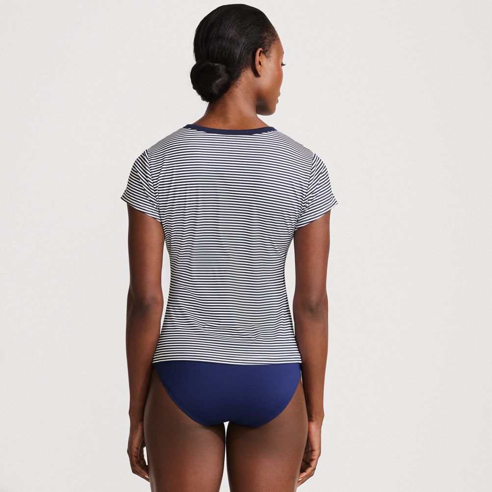 Women's SunShade UPF 50 Cap Sleeve Fitted with Built in Bra Rash