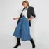 Women's Denim Midi Skirt, alternative image