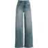 Women's High Rise Wide Leg Stretch Denim Jeans, Front